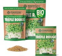 ZenGreens® - Graines de trèfle rouge bio - Choisissez entre 10g, 200g et 500g - Graines de trèfle rouge avec un taux de germination supérieur à 97% - Microgreens