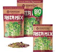 ZenGreens® - Mélange de graines de Asia bio - Choisissez entre 10, 200g et 500g - Asia Mix de graines germées - Mélange de germées pour la cuisine asiatique - Microgreens