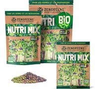 ZenGreens® - Mélange de graines de Nutri bio - Choisissez entre 10, 200g et 500g - Nutri Mix de graines germées - Mélange de germées à haute teneur en sulforaphane - Microgreens