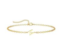 ZENGSING Bracelets Lettres Élégants pour Femmes et Filles - Réglable Initial Bracelet Or Capital A-Z