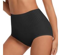 ZENGSING Culottes Gainante Sculptantes Femme, Taille Haute Culotte Ventre Plat, Femme Culotte Gainante Ventre Plat (Noir, L)