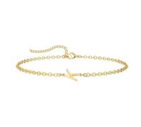 ZENGSING Lettres Bracelets Femmes Filles Lettre Bracelet Initial Réglable Bracelets élégants A-Z Capital Initial Charme Bracelet Bracelet Or Cadeaux pour Femmes Filles (K)