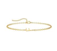 ZENGSING Lettres Bracelets Femmes Filles Lettre Bracelet Initial Réglable Bracelets élégants A-Z Capital Initial Charme Bracelet Bracelet Or Cadeaux pour Femmes Filles (F)