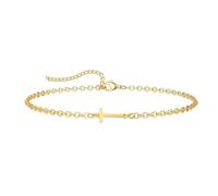 ZENGSING Lettres Bracelets Femmes Filles Lettre Bracelet Initial Réglable Bracelets élégants A-Z Capital Initial Charme Bracelet Bracelet Or Cadeaux pour Femmes Filles (T)