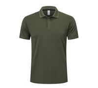 ZENGVEE 1er Pack Polo Homme Manches Courtes Golf Sport Respirant Séchage Rapide Tee Shirt Homme T-Shirts à Manches Courtes Rugby Travail T Shirt Running Outdoor Tshirt Loisirs 0428 Green 3XL