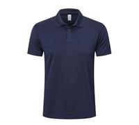 ZENGVEE 1er Pack Polo Homme Manches Courtes Golf Sport Respirant Séchage Rapide Tee Shirt Homme T-Shirts à Manches Courtes Rugby Travail T Shirt Running Outdoor Tshirt Loisirs 0428 Navyblue 3XL
