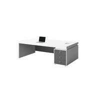 ZENGXJYCQINGJIANG Bureau de Jeu Bureau Boss Lumière Luxe Senior Sens de Table et Chaise Combinaison Grand Simple Moderne PC Unique(1.2X0.6X0.75M)