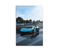 ZENGYL Poster Supercar pour Lamborghini Voiture de course de voiture de sport Poster décoratif sur toile Poster et image d'art Impression moderne pour chambre à coucher 50 x 75 cm