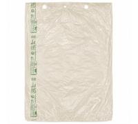 Zenic Sacs compostables sans poignée en plastique végétal translucides transparents et résistants pour fruits, boucheries, poissons, marchés aux puces