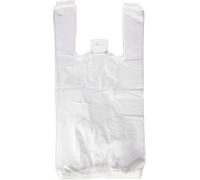 Zenic | Sacs Plastique Translucides Transparents avec Poignées | Lot 200 Pièces 40 x 50 cm | Résistants Souples Flexibles en LDPE | Pour Fruits Boucheries Pêcheries Tous Marchés et Congélation Cuisine