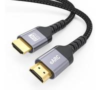 ZeniKon Câble HDMI ARC/eARC 8K pour barre de son vers TV 1,1 m, câble HDMI eARC 2.1 48 Gbps ultra haut débit Dolby Atmos 8K @ 60 Hz, 4K @ 120 Hz HDR 3D HDCP2.3 et 2.3 pour barre de son Vizio Sono