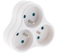 Zenitech 011730 Triplite, Plastique, Blanc
