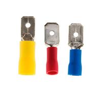 10 cosses clips mâles plats