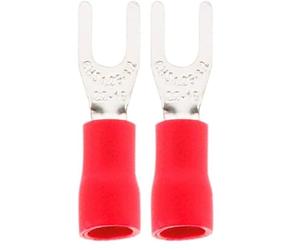 Zenitech - 10 cosses fourches Ø3mm - Rouge (Lot de 2)