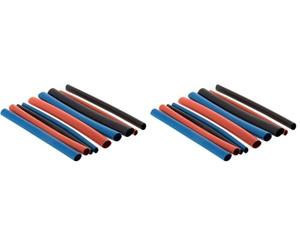 Zenitech - 18 gaines thermo rétractables pour fils et cosses Ø1,6mm à Ø5mm (Lot de 2)