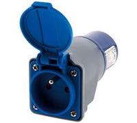 Adaptateur compact sans c?ble Femelle 16A 2P+T en M?le CEE17 pour CAMPING, NAUTISME? - Zenitech