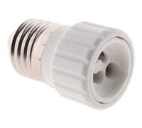 Adaptateur de douille E27 vers GU10 à visser - Compatible LED - Blanc - Zenitech
