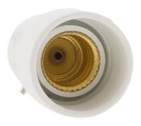 Zenitech - Adaptateur de douille fiche mâle B22 vers fiche femelle E14 blanc G