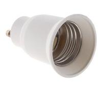 Adaptateur de douille GU10 vers E27 à baïonnette - ampoules LED et halogènes - Blanc - Zenitech