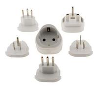Zenitech Adaptateur de Voyage encastrable 2 Prises