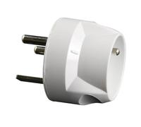 ZENITECH Adaptateur mâle 20A en femelle 16A blanc