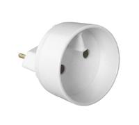 ZENITECH Adaptateur mâle 6A en femelle 16A blanc