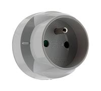 Zenitech Adaptateur transformateur électrique - fiche mâle 20A vers fiche Femelle 16A - Blanc