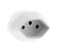 Zenitech Adaptateur de voyage Suisse vers France/UE – Blanc