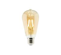 Zenitech - Ampoule déco filament LED ambrée 4W E27 -