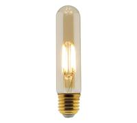 elexity - Ampoule Déco filament LED ambrée 4W E27 400lm 2500K - Tube Ambrée