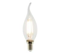 Zenitech Ampoule déco flamme filament LED E14 3W - Blanc chaud - 470lm 2700K