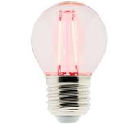 Ampoule LED déco filament Rouge 3W E27 sphérique - Elexity - Zenitech