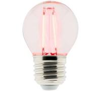 Ampoule électrique Elexity - Ampoule LED Déco filament rouge 3W E27 Sphérique