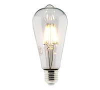 Zenitech Ampoule LED déco filament ST64 E27 4 W | Ampoule LED, forme filament ST64, culot E27, puissance 4 W, flux 400 lm, température 2700 K, lumière blanc chaud