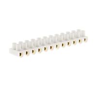 Zenitech Barrette 12 plots Section 10mm² - Blanc