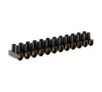 Zenitech Barrette 12 plots - section 10 mm² - Noir