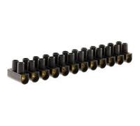 Zenitech - Barrette 12 plots section 10mm² - Noir Noir G