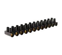 Zenitech - Barrette 12 plots section 16mm² - Noir