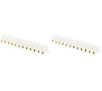 Zenitech - Barrette 12 plots section 4mm² - Blanc (Lot de 2)