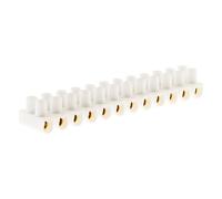 Zenitech - Barrette 12 plots section 6mm² - Blanc