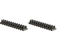 Zenitech Barrettes 12 plots 4 mm² Noir (Lot de 2)