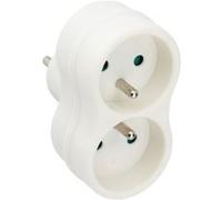 Zenitech - Biplite recyclée éco-conçue - 2x16A - Blanc Blanc G