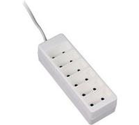 Zenitech - Bloc 6 prises 2P 6A - Blanc Blanc G