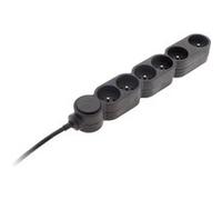 Zenitech – Bloc multiprises Home – 6 prises 16A 2P+T – câble 1,5 m – Noir