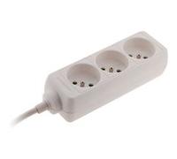 Bloc 3 Prises 16A 2P+T - Blanc - Zenitech