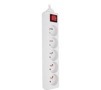 Zenitech Bloc multiprise 5 Prises 16 A 2P+T câble 4 m | Bloc multiprise 5 prises 16 A 2P+T avec câble de 4 m