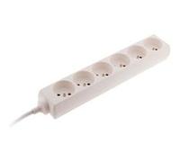 Bloc 6 Prises 16A 2P+T - Blanc - Zenitech
