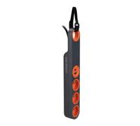Zenitech - Bloc Multiprise Klipo Travaux et Chantiers avec Lampe LED - Orange - 3 Prises 2P+T et Ports USB A et C - Câble 4 m avec Sangle d'Accrochage - Éclairage Idéal pour Zones Sombres