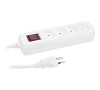 Bloc multiprise Suisse 4xT13 1,5m - Blanc - Zenitech