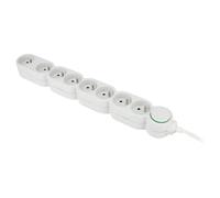 Zenitech Bloc multiprises 8 prises 16A - Câble 1,5 m - Blanc